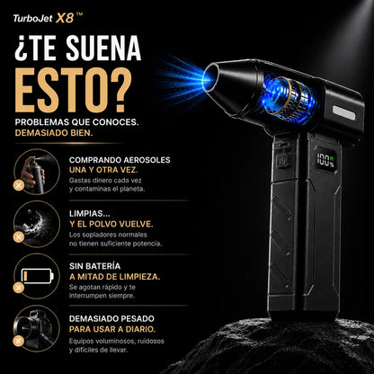 TurboJet X8™ | Soplador Eléctrico de Aire 150.000 RPM