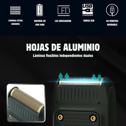 Maquinilla de Afeitar Eléctrica Profesional y Mini Recortadora